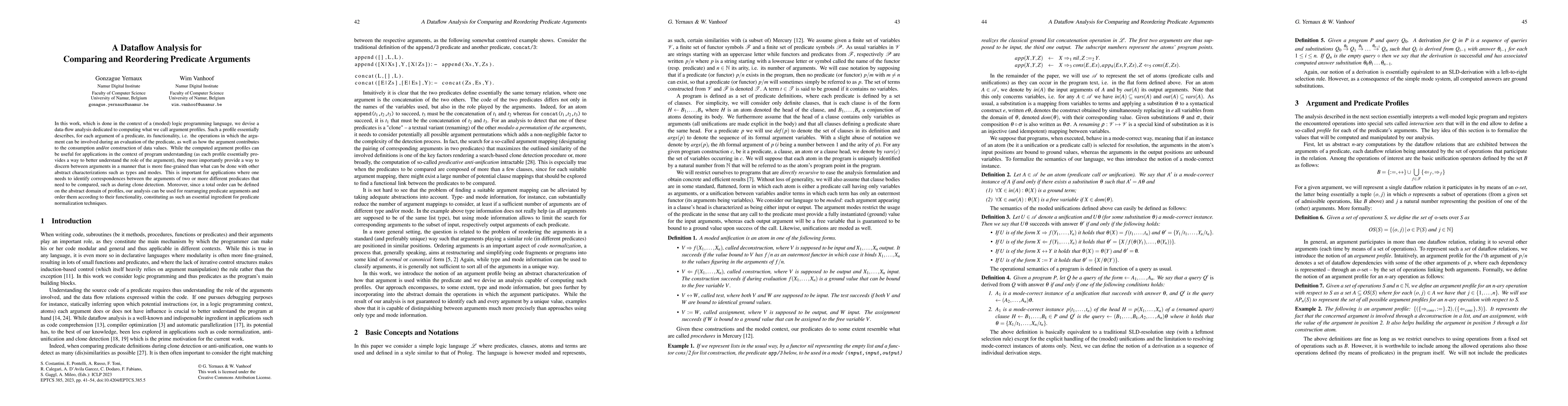 Thumbnail for A Dataflow Analysis for Comparing and Reordering Predicate Arguments