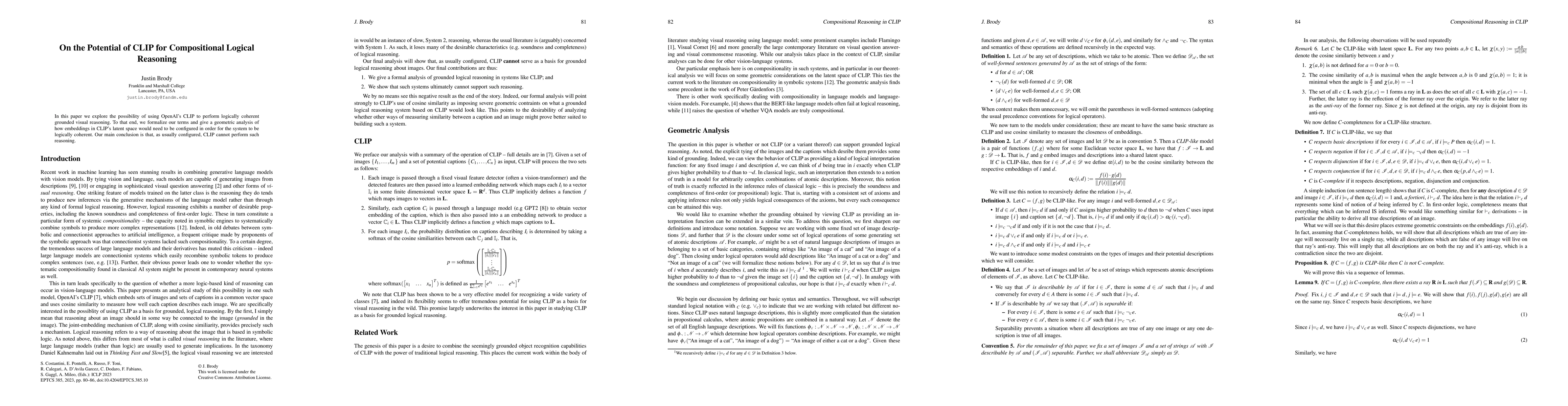 Thumbnail for On the Potential of CLIP for Compositional Logical Reasoning