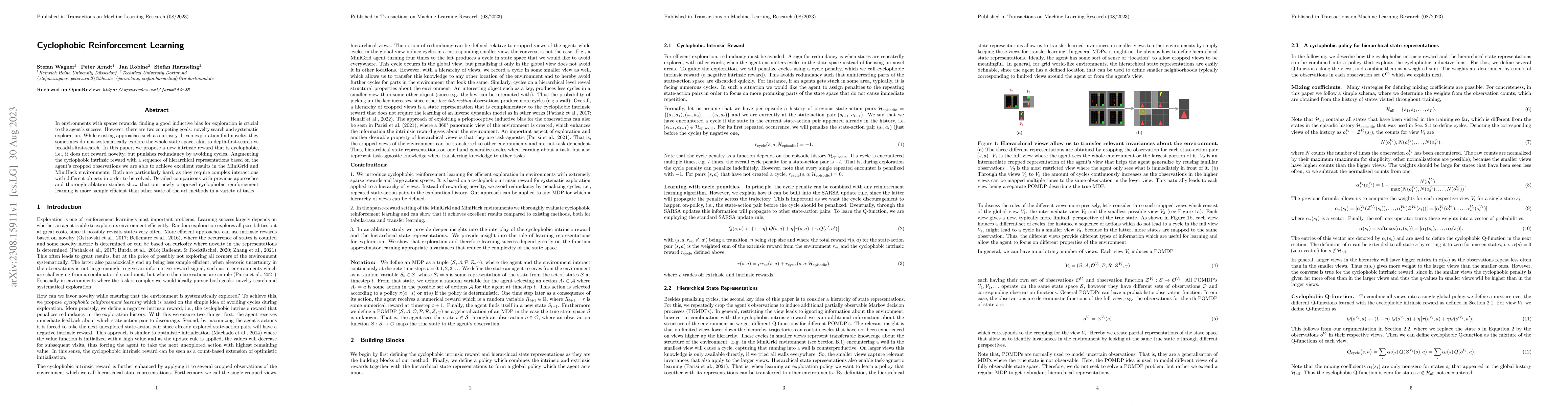 Thumbnail for Cyclophobic Reinforcement Learning