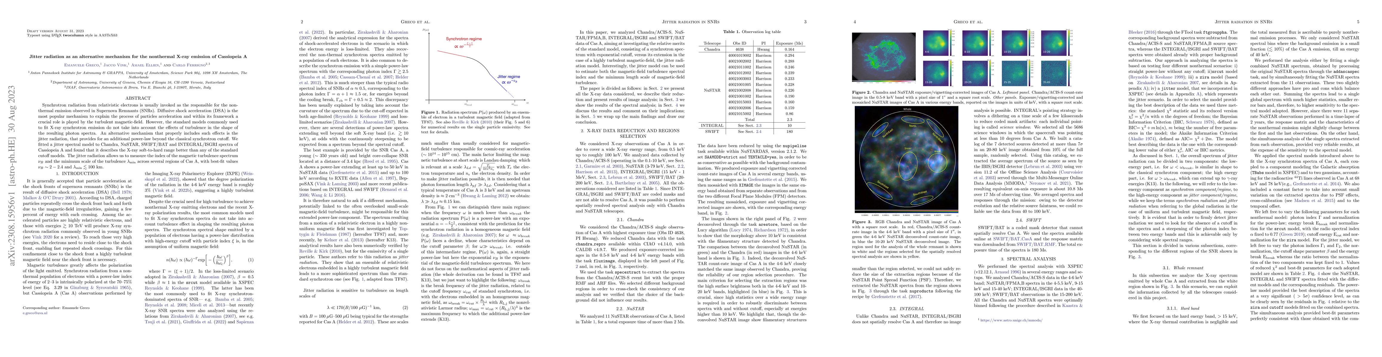 Thumbnail for Jitter radiation as an alternative mechanism for the nonthermal X-ray
  emission of Cassiopeia A