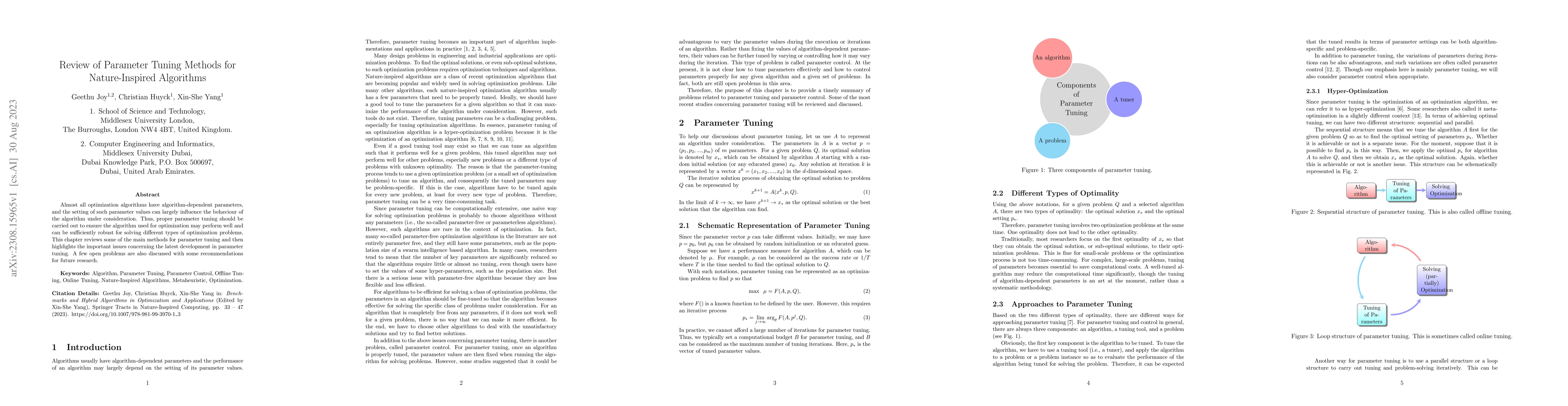 Thumbnail for Review of Parameter Tuning Methods for Nature-Inspired Algorithms