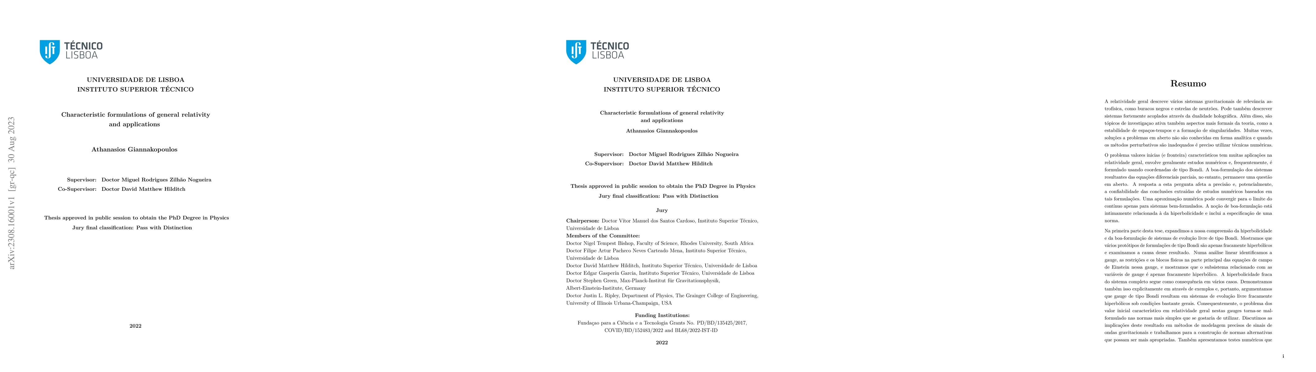 Thumbnail for Characteristic formulations of general relativity and applications