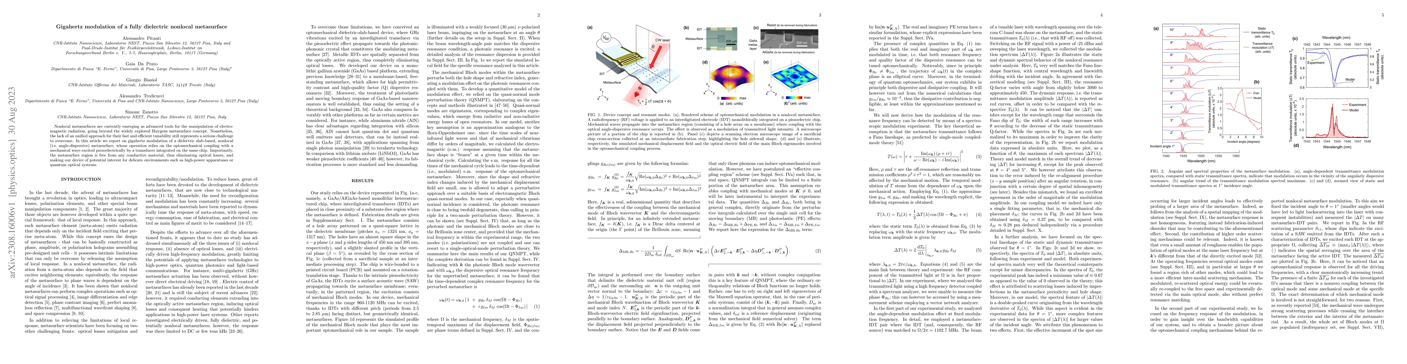 Thumbnail for Gigahertz modulation of a fully dielectric nonlocal metasurface