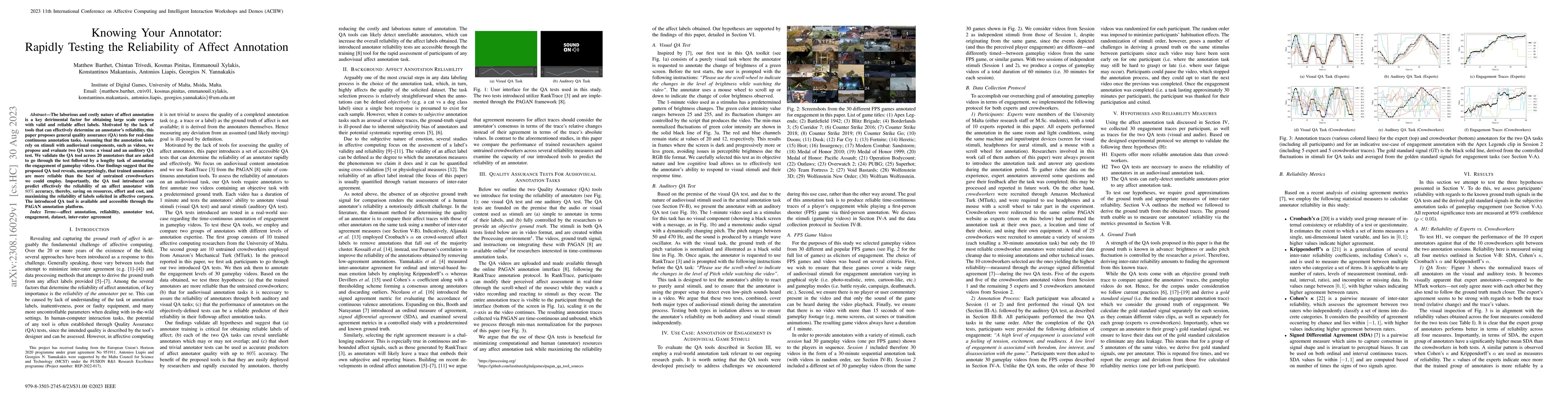 Thumbnail for Knowing Your Annotator: Rapidly Testing the Reliability of Affect
  Annotation