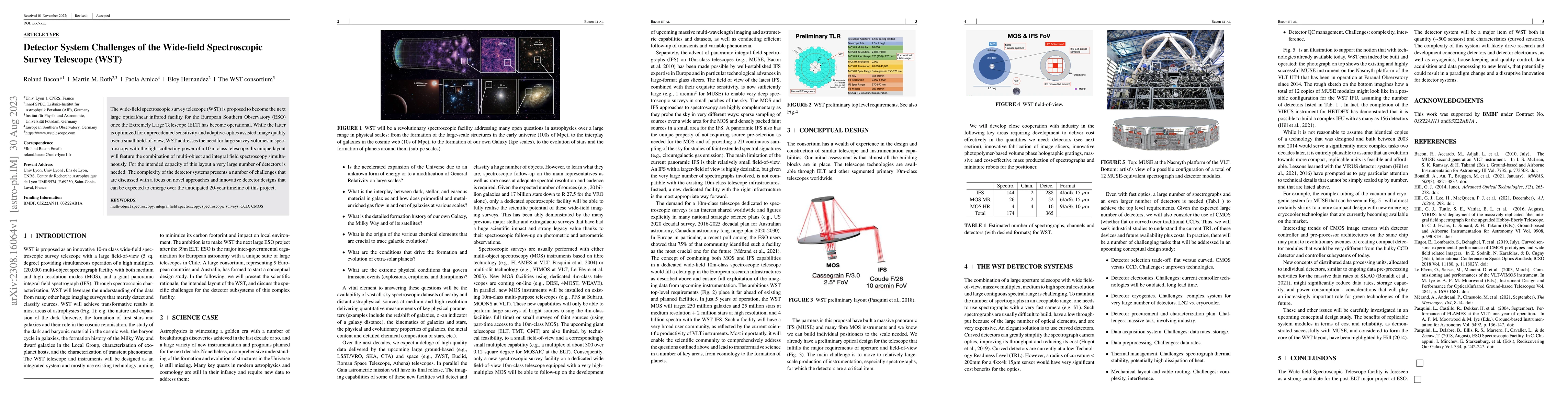 Thumbnail for Detector System Challenges of the Wide-field Spectroscopic Survey
  Telescope (WST)