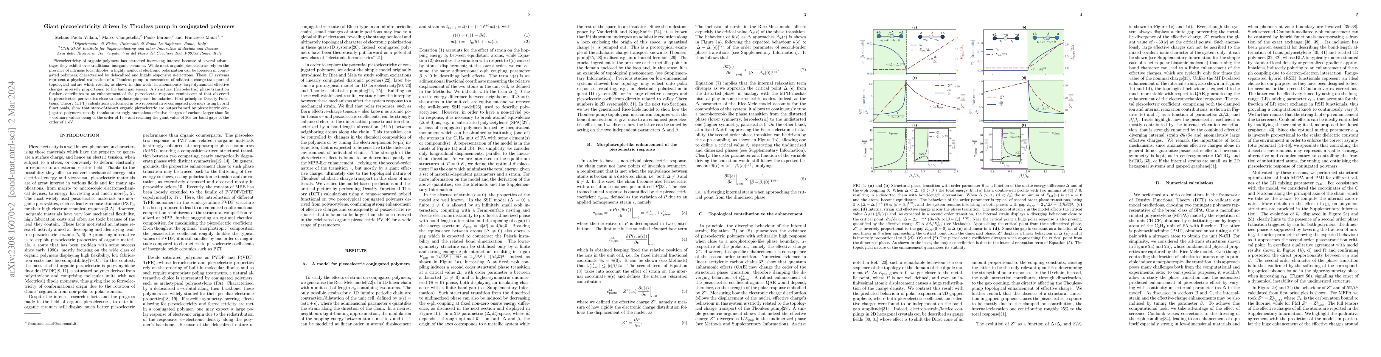 Thumbnail for Giant piezoelectricity driven by Thouless pump in conjugated polymers