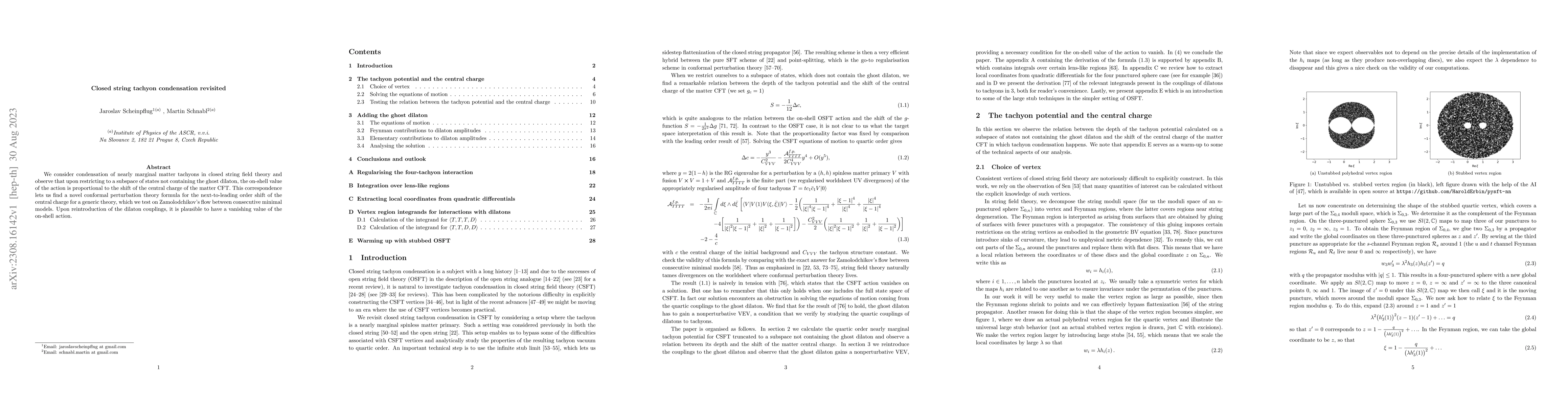 Thumbnail for Closed string tachyon condensation revisited