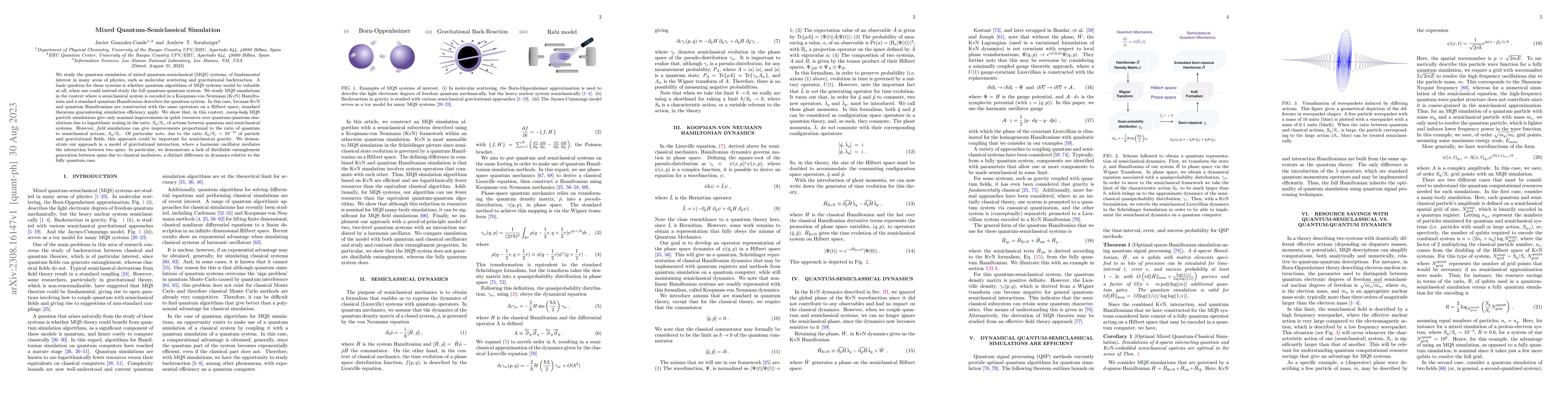 Thumbnail for Mixed Quantum-Semiclassical Simulation