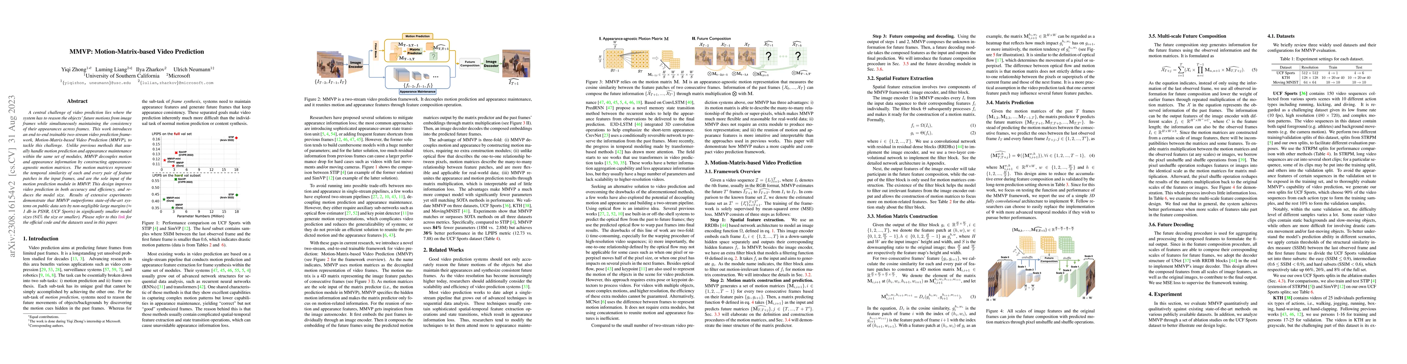 Thumbnail for MMVP: Motion-Matrix-based Video Prediction