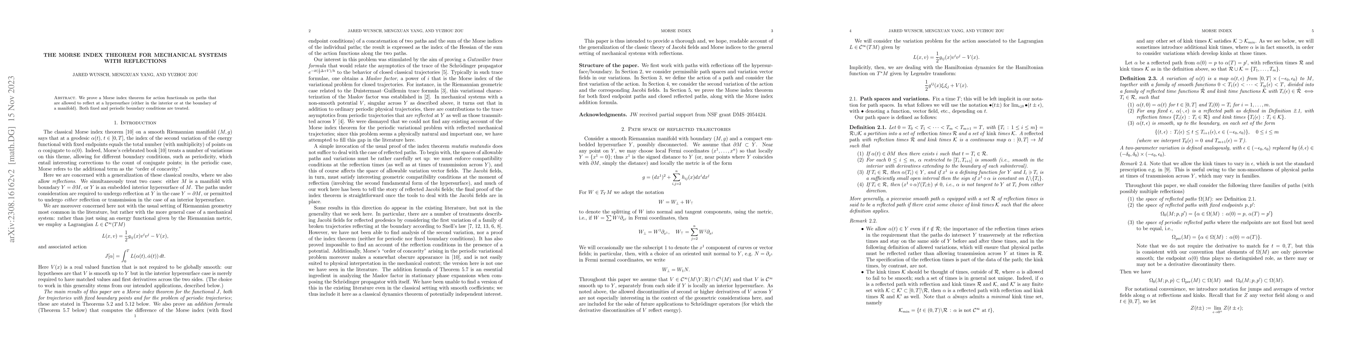 Thumbnail for The Morse index theorem for mechanical systems with reflections