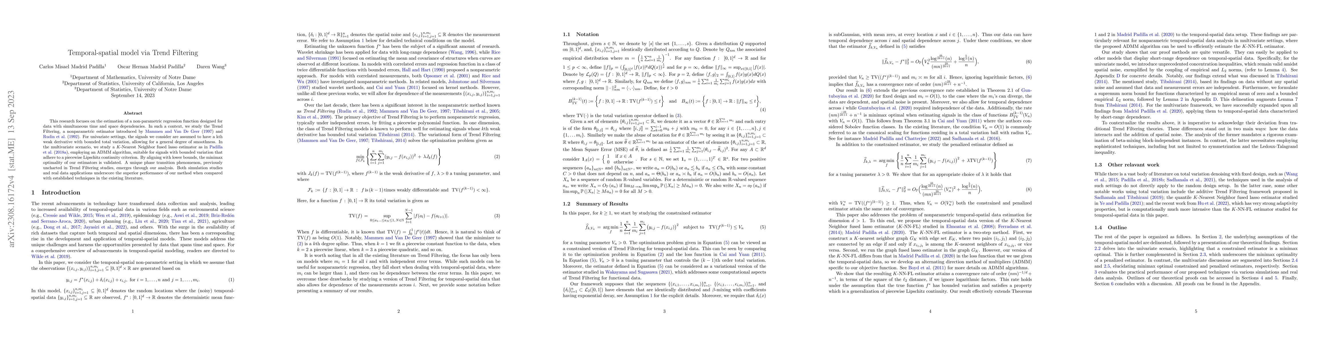 Thumbnail for Temporal-spatial model via Trend Filtering