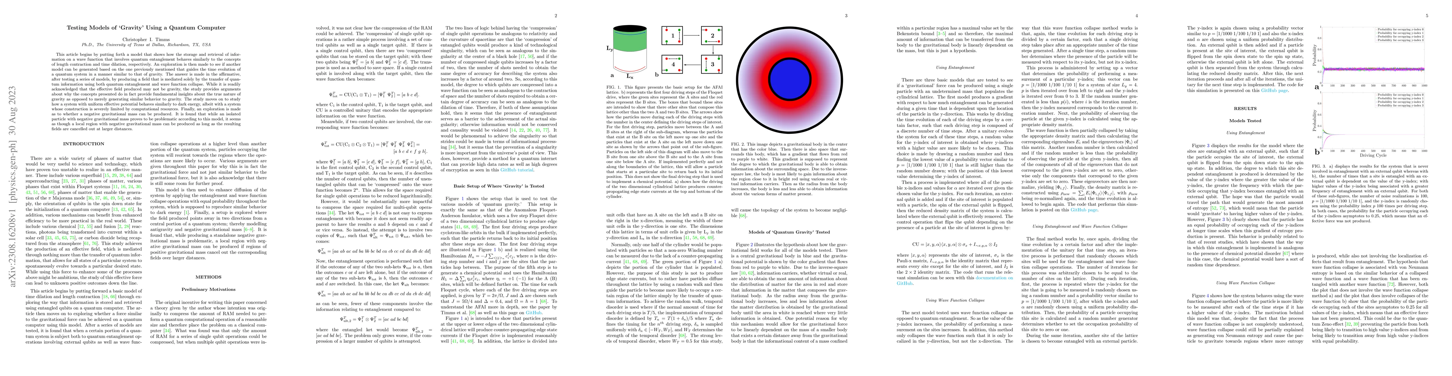 Thumbnail for Testing Models of 'Gravity' Using a Quantum Computer