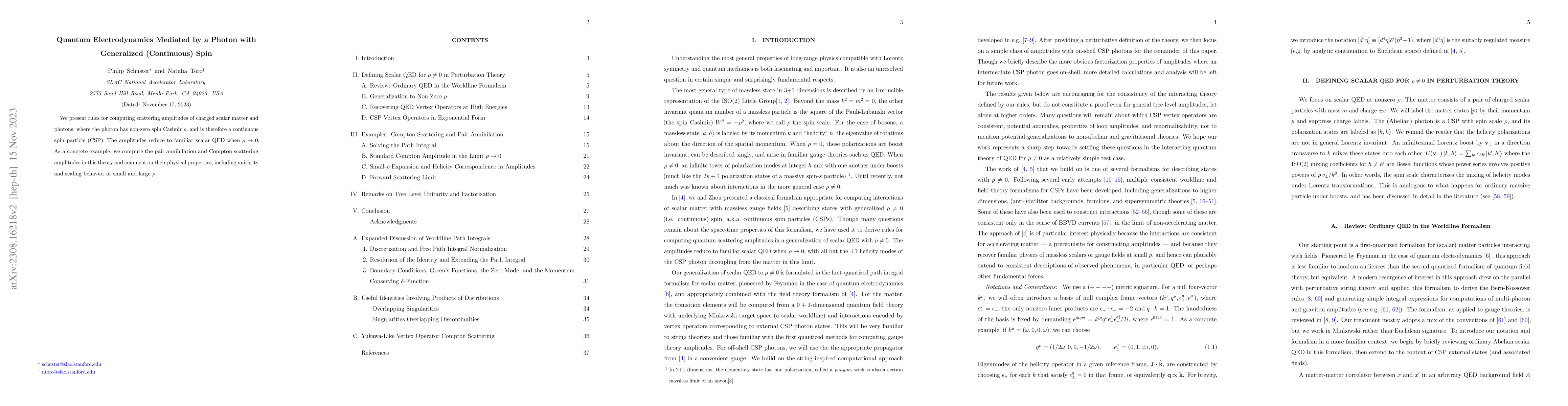 Thumbnail for Quantum Electrodynamics Mediated by a Photon with Generalized
  (Continuous) Spin