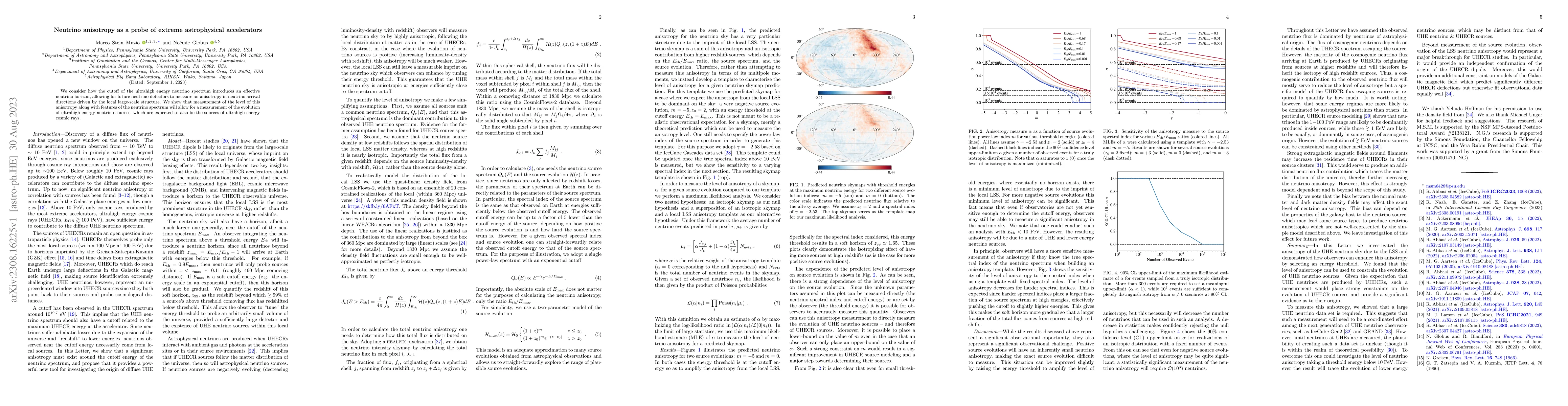 Thumbnail for Neutrino anisotropy as a probe of extreme astrophysical accelerators