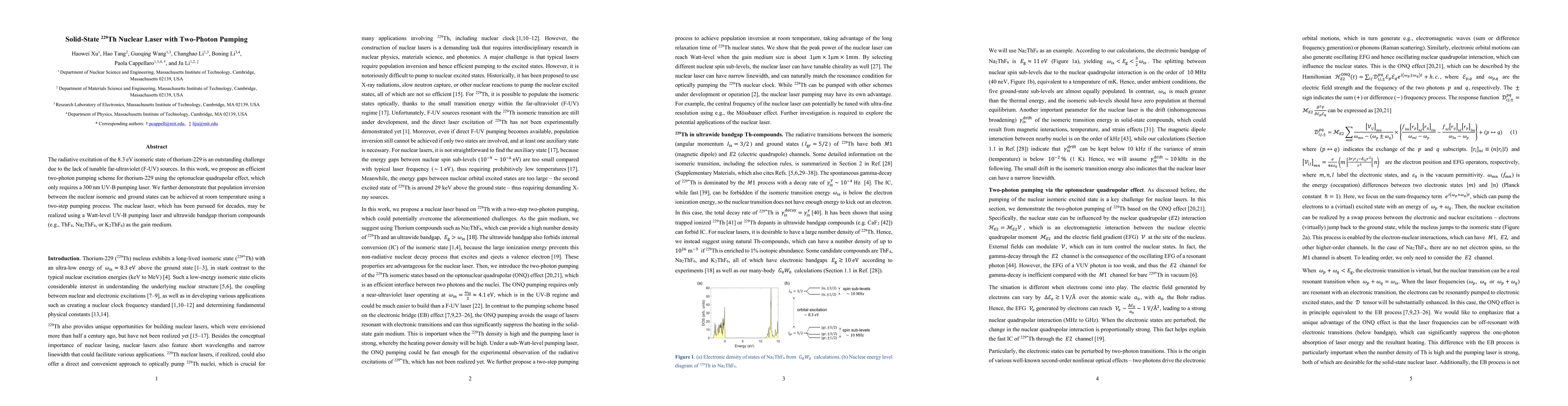 Thumbnail for Solid-State $\rm ^{229}Th$ Nuclear Laser with Two-Photon Pumping