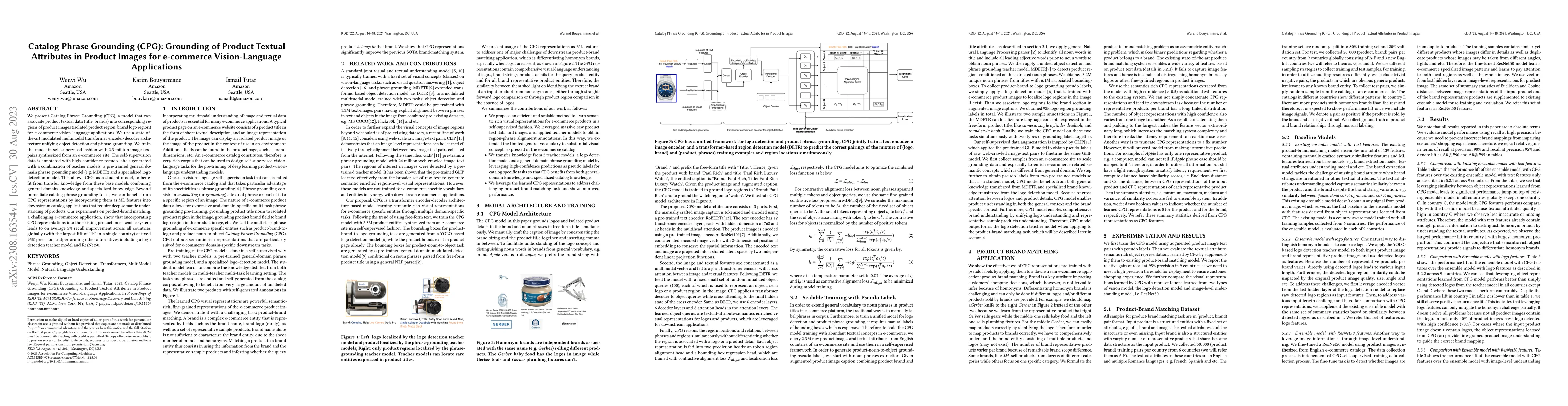 Thumbnail for Catalog Phrase Grounding (CPG): Grounding of Product Textual Attributes
  in Product Images for e-commerce Vision-Language Applications