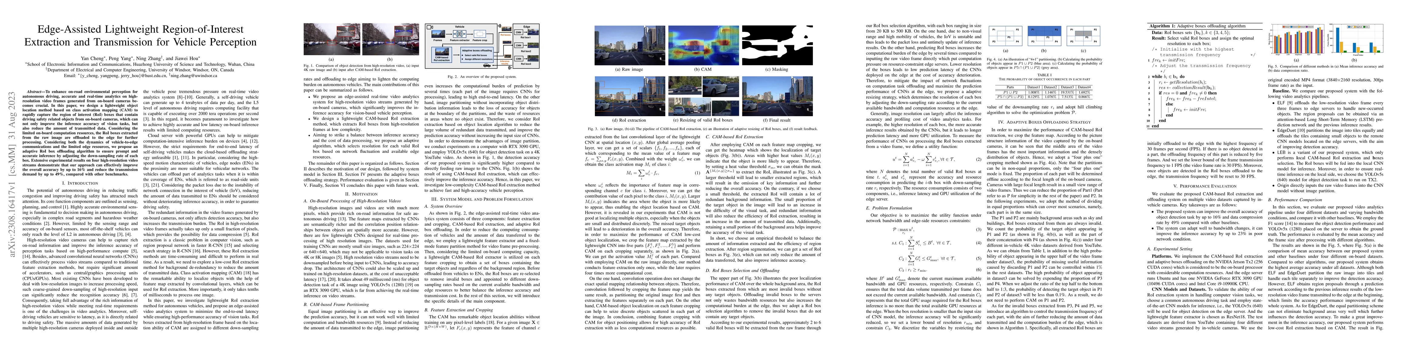 Thumbnail for Edge-Assisted Lightweight Region-of-Interest Extraction and Transmission
  for Vehicle Perception