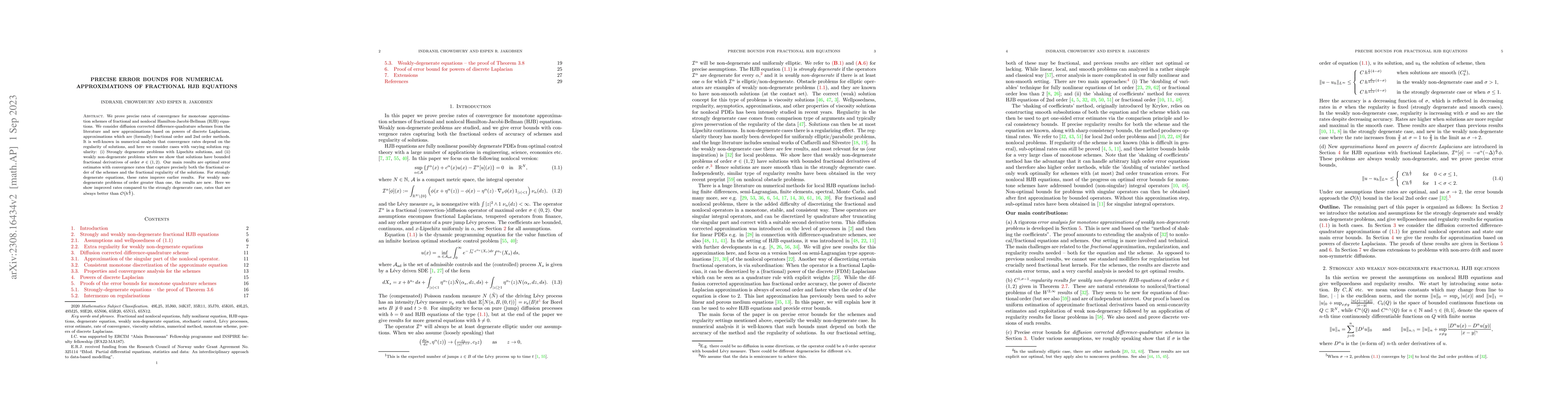 Thumbnail for Precise Error Bounds for Numerical Approximations of Fractional HJB
  Equations