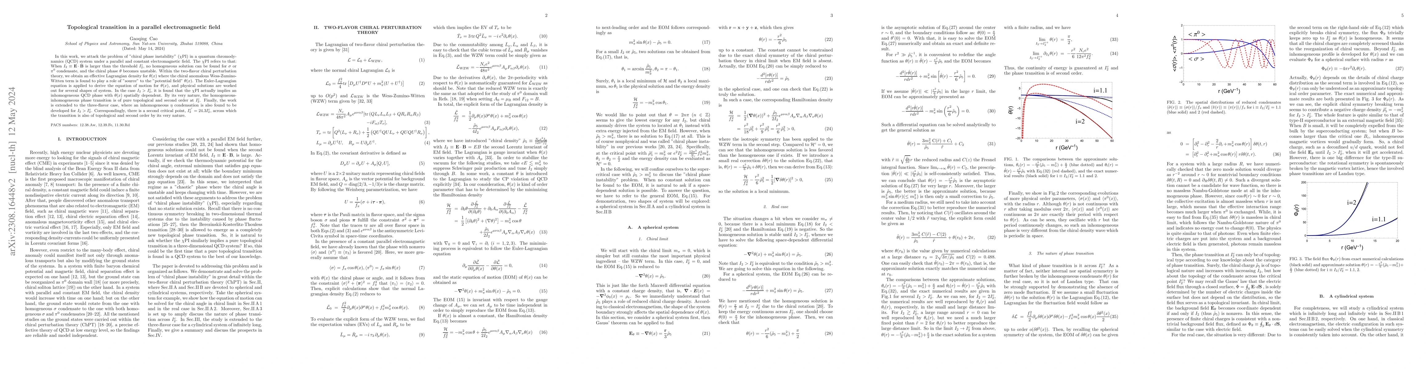 Thumbnail for Topological transition in a parallel electromagnetic field