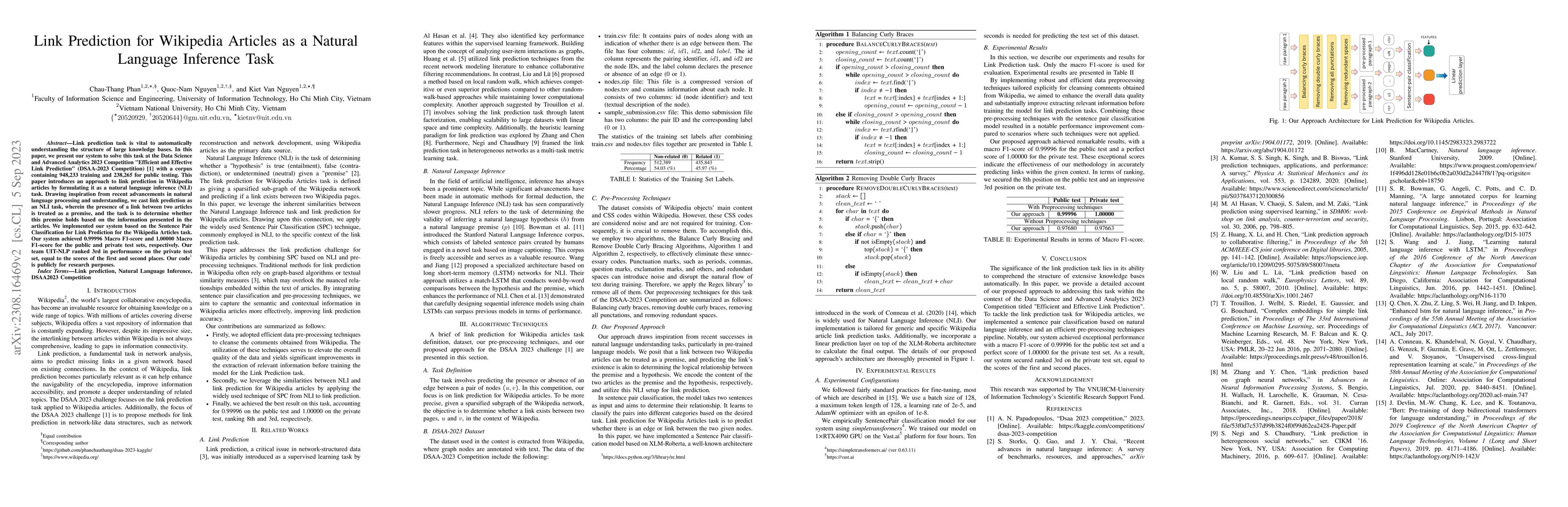 Thumbnail for Link Prediction for Wikipedia Articles as a Natural Language Inference
  Task