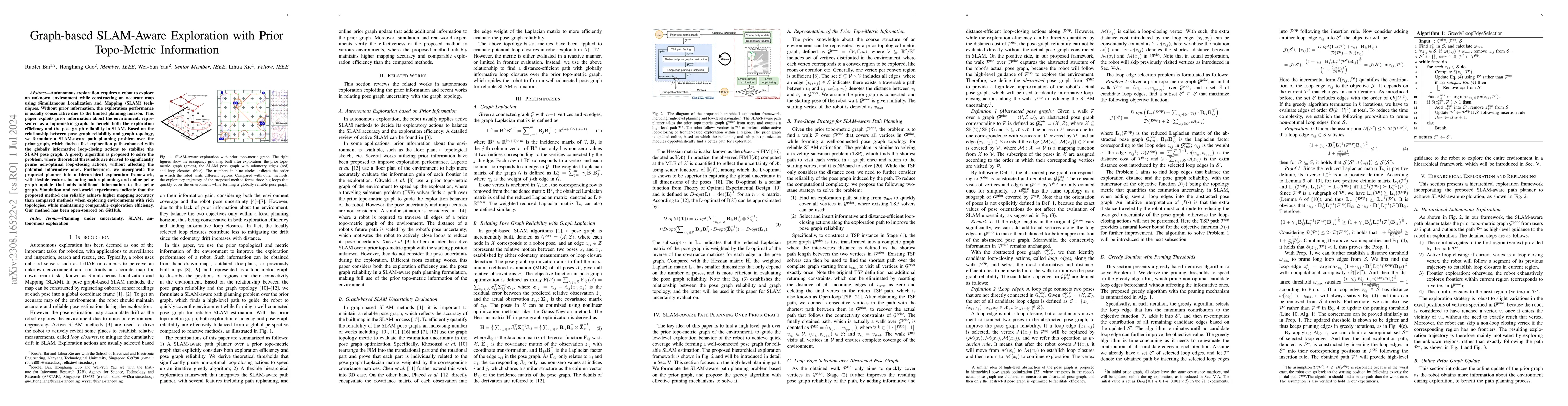 Thumbnail for Graph-based SLAM-Aware Exploration with Prior Topo-Metric Information