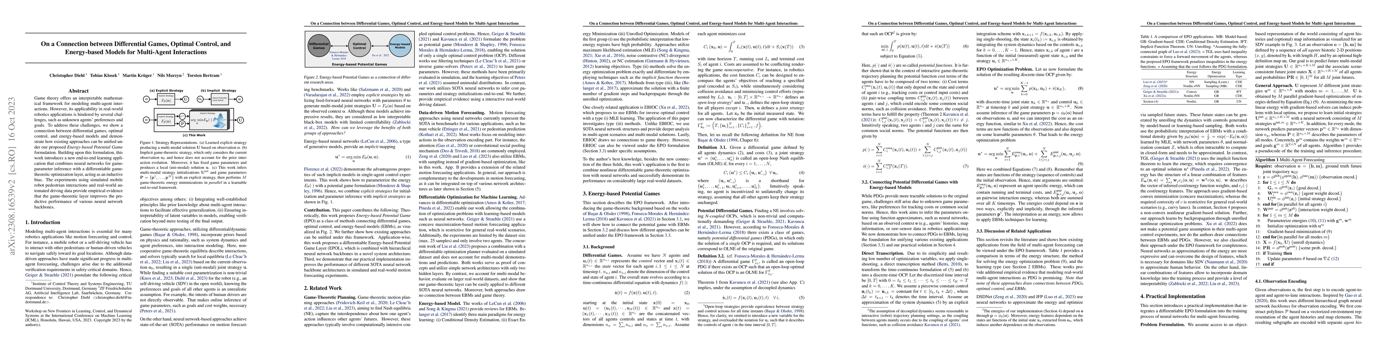 Thumbnail for On a Connection between Differential Games, Optimal Control, and
  Energy-based Models for Multi-Agent Interactions
