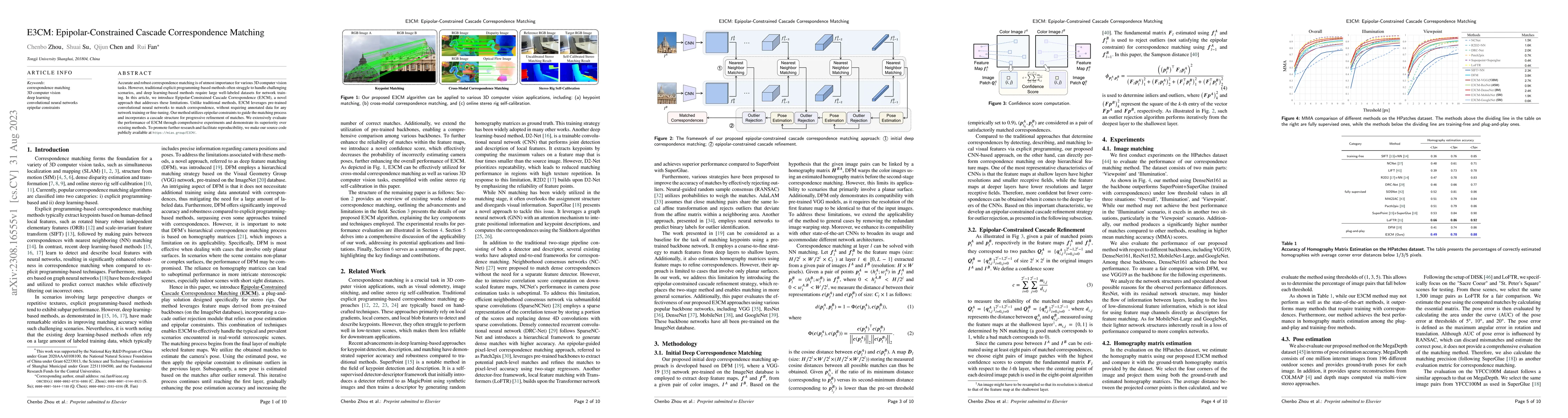 Thumbnail for E3CM: Epipolar-Constrained Cascade Correspondence Matching