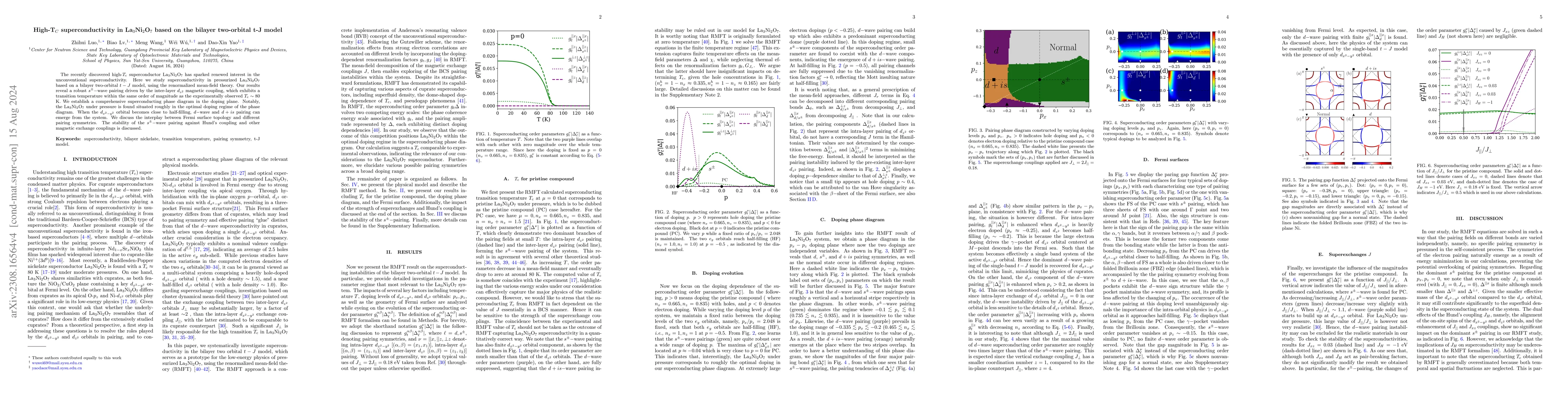 Thumbnail for High-T$_C$ superconductivity in $\mathrm{La_3Ni_2O_7}$ based on the
  bilayer two-orbital t-J model