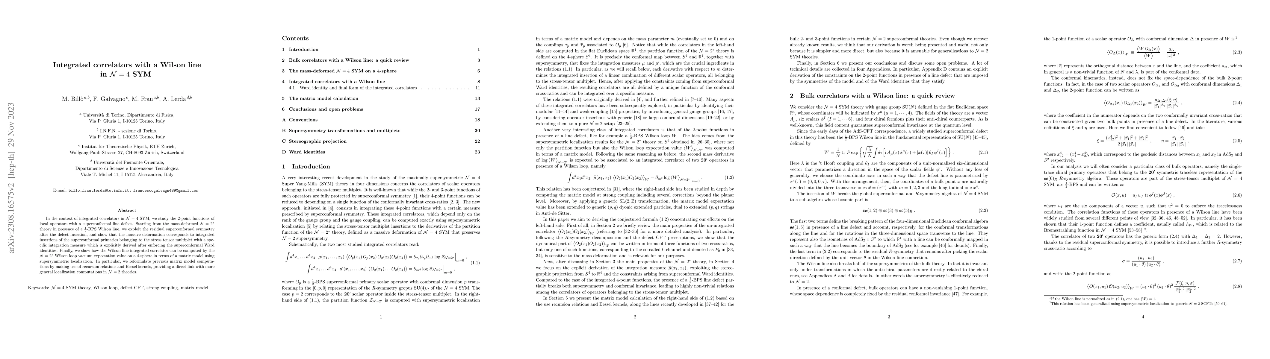 Thumbnail for Integrated correlators with a Wilson line in $\mathcal{N}=4$ SYM