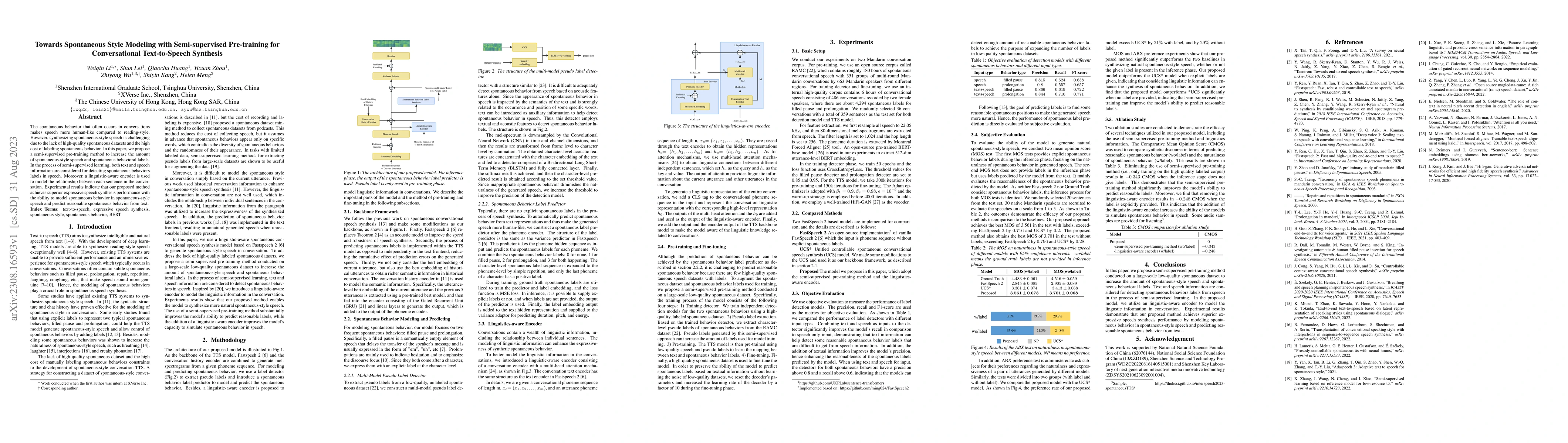 Thumbnail for Towards Spontaneous Style Modeling with Semi-supervised Pre-training for
  Conversational Text-to-Speech Synthesis