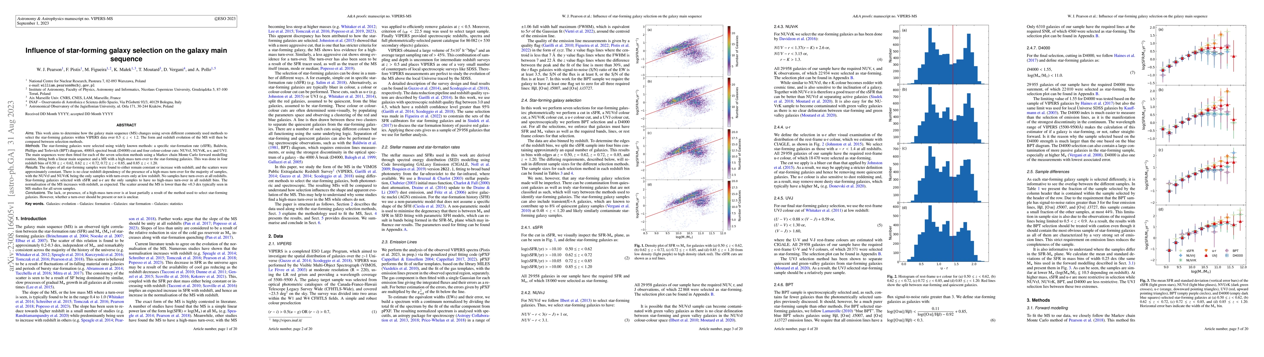 Thumbnail for Influence of star-forming galaxy selection on the galaxy main sequence