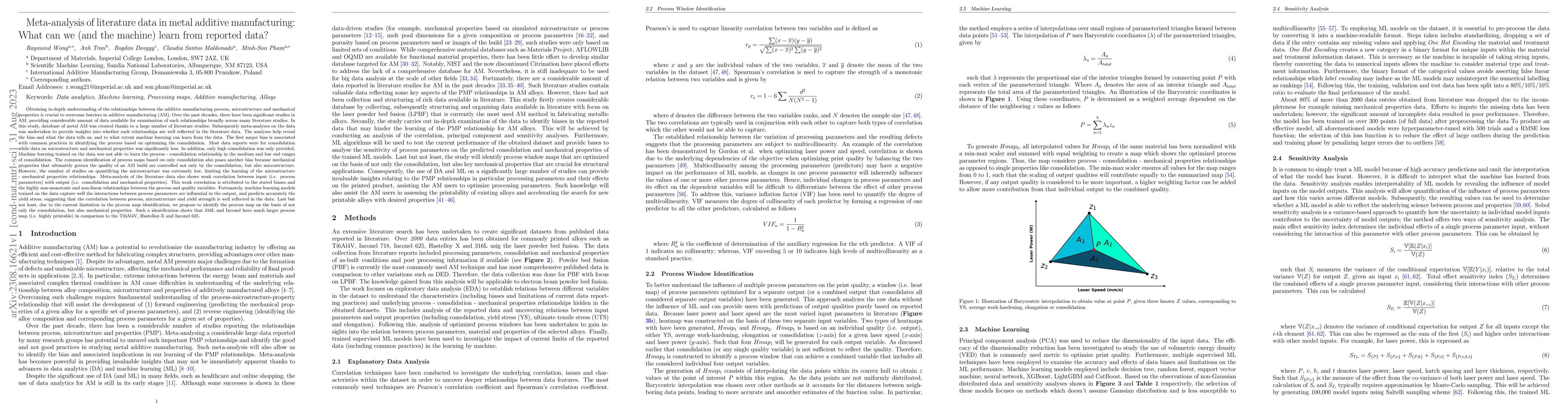Thumbnail for Meta-analysis of literature data in metal additive manufacturing: What
  can we (and the machine) learn from reported data?