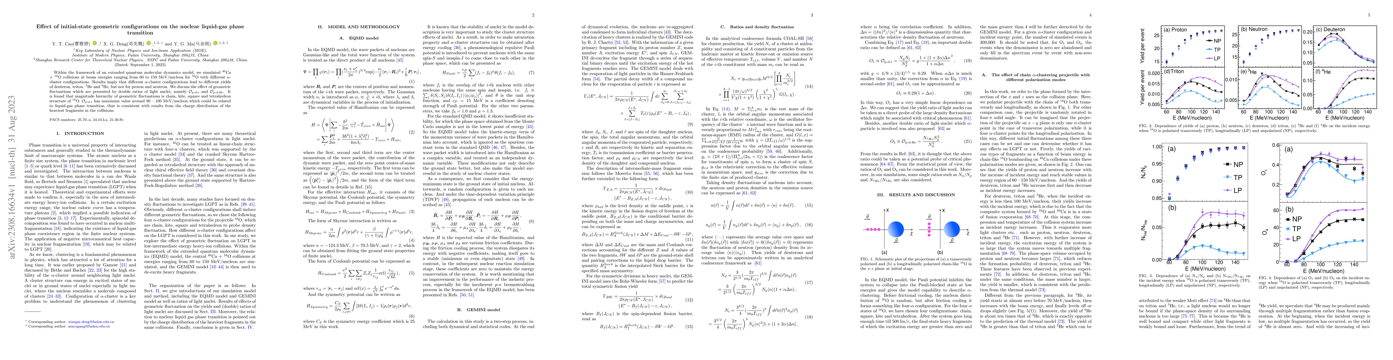 Thumbnail for Effect of initial-state geometric configurations on the nuclear
  liquid-gas phase transition