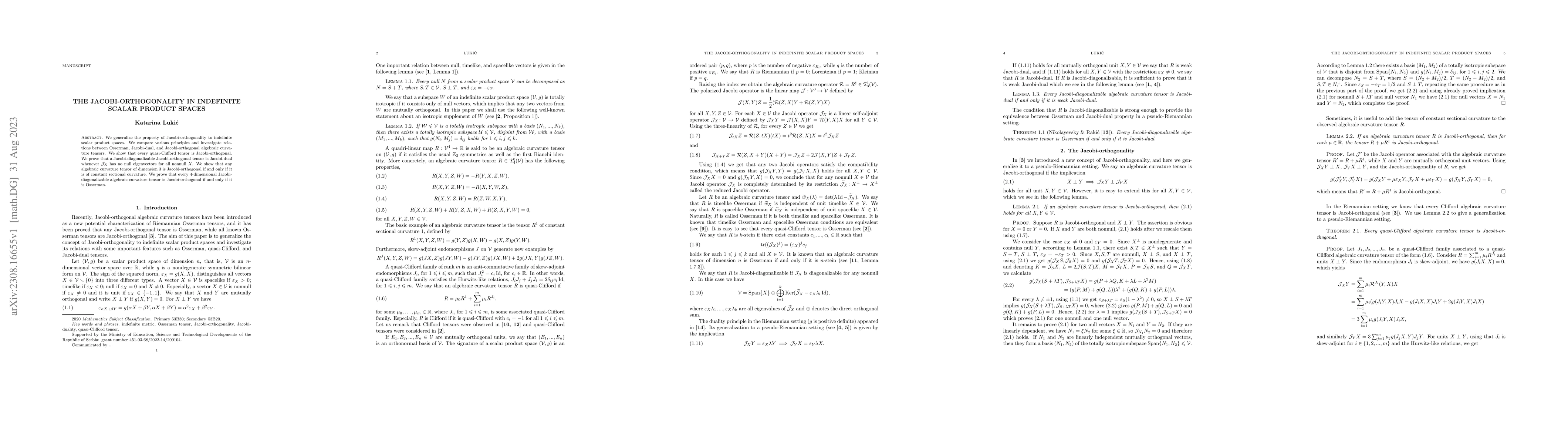 Thumbnail for The Jacobi-orthogonality in indefinite scalar product spaces