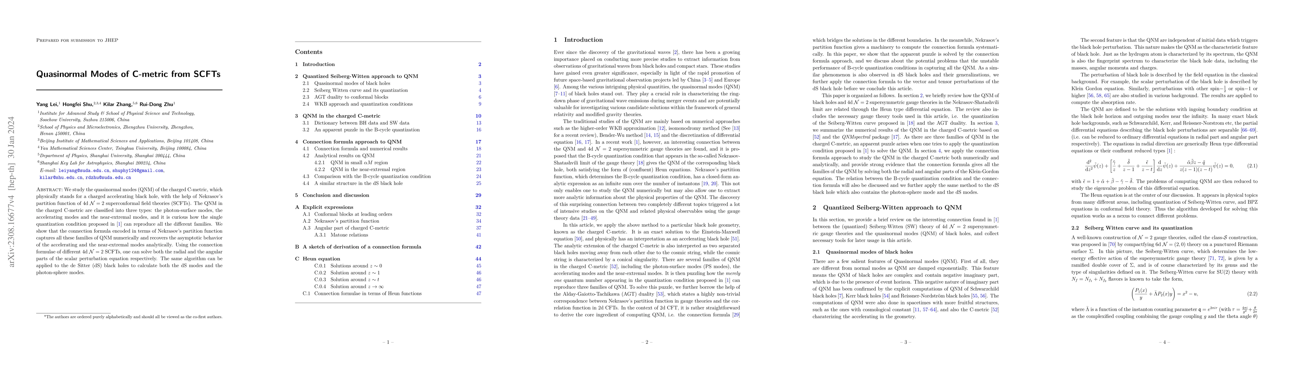 Thumbnail for Quasinormal Modes of C-metric from SCFTs