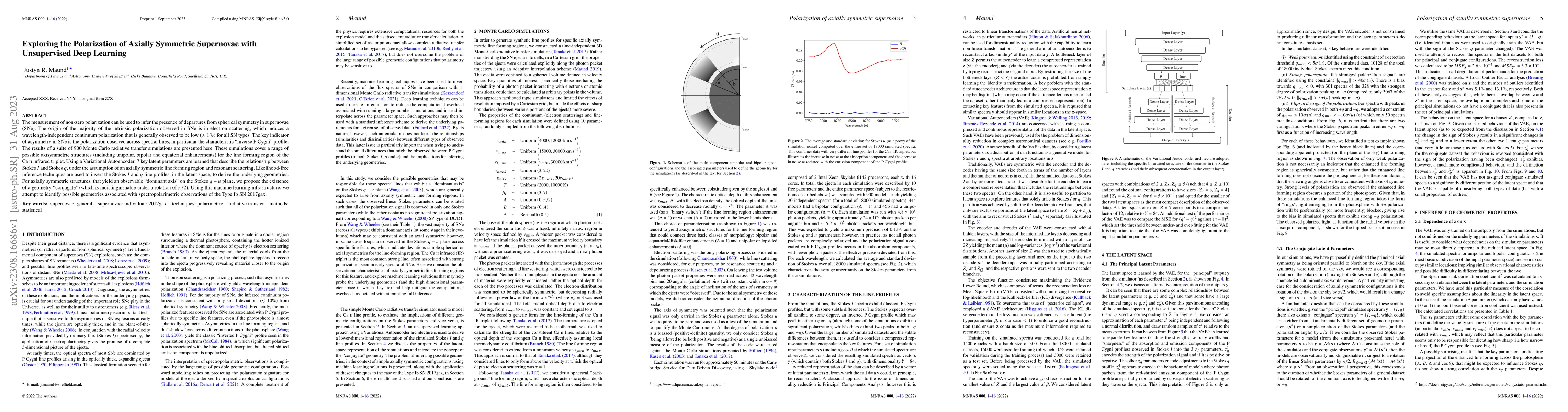 Thumbnail for Exploring the Polarization of Axially Symmetric Supernovae with
  Unsupervised Deep Learning