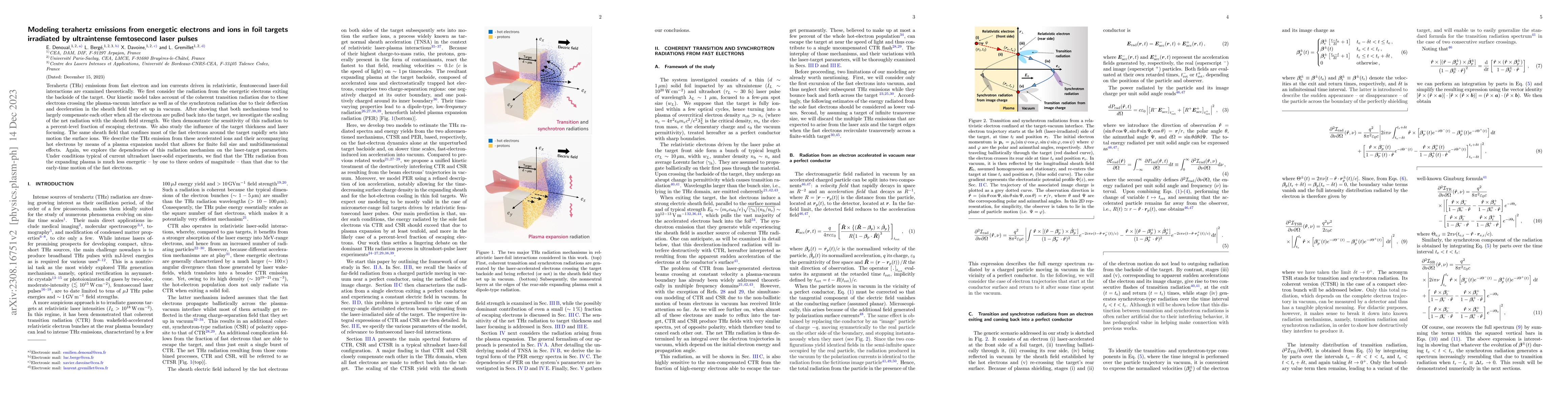 Thumbnail for Modeling terahertz emissions from energetic electrons and ions in foil
  targets irradiated by ultraintense femtosecond laser pulses