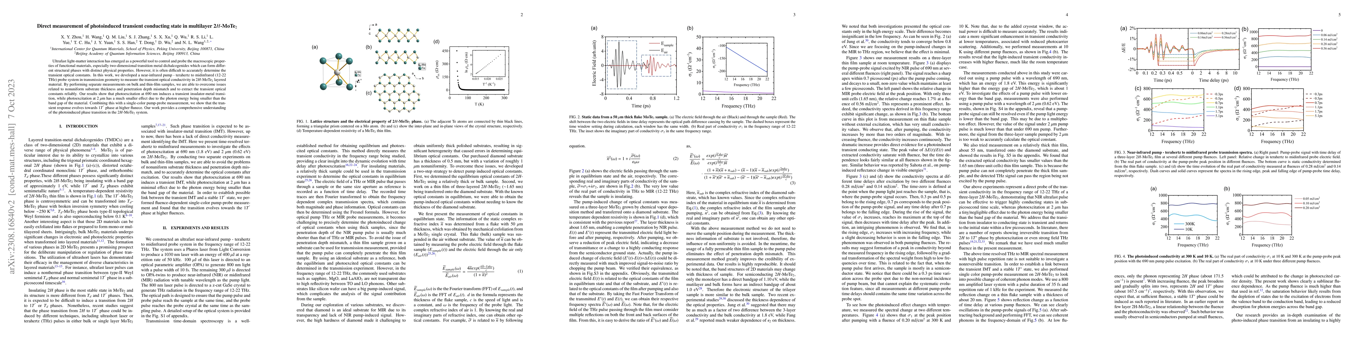 Thumbnail for Direct measurement of photoinduced transient conducting state in
  multilayer 2H-MoTe2