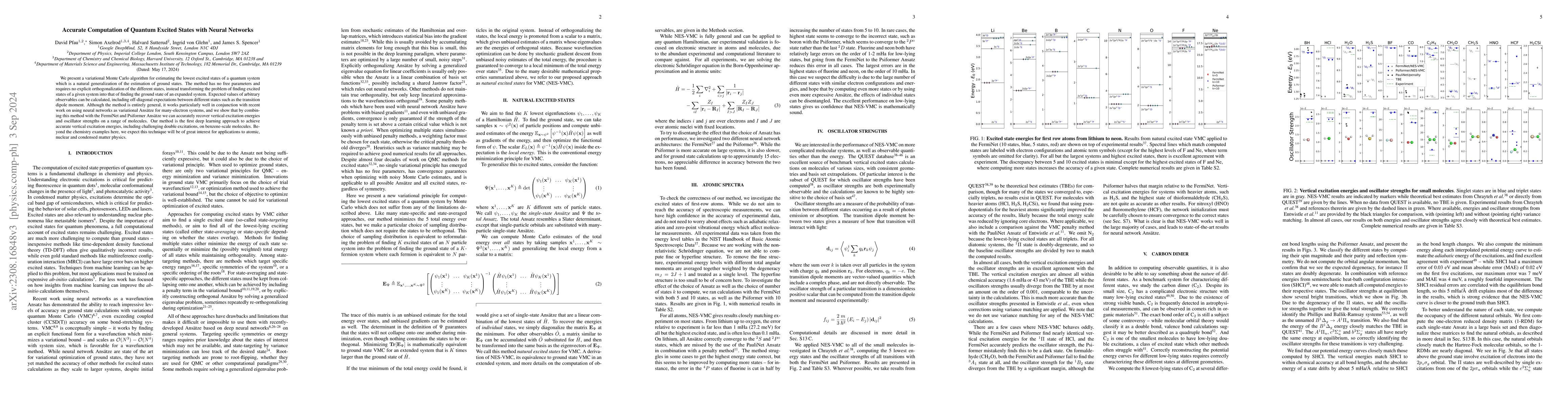 Thumbnail for Natural Quantum Monte Carlo Computation of Excited States