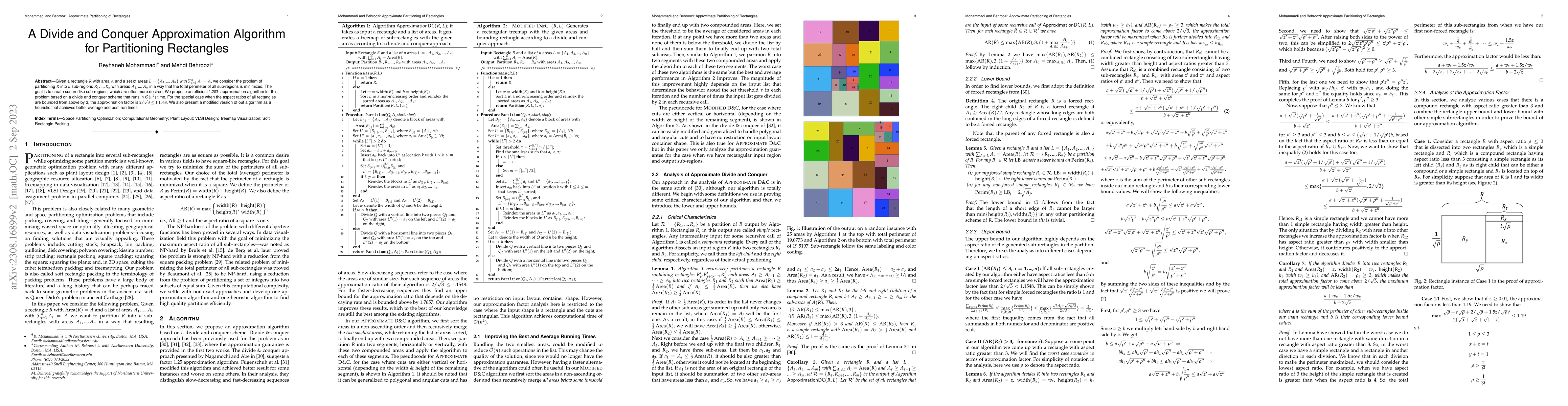 Thumbnail for A Divide and Conquer Approximation Algorithm for Partitioning Rectangles