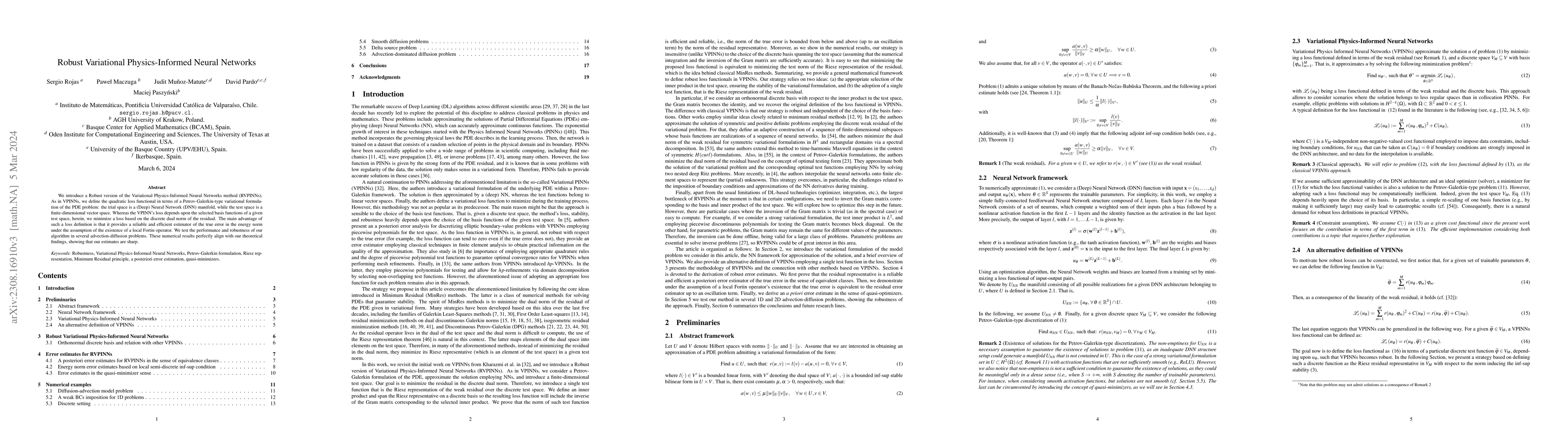 Thumbnail for Robust Variational Physics-Informed Neural Networks