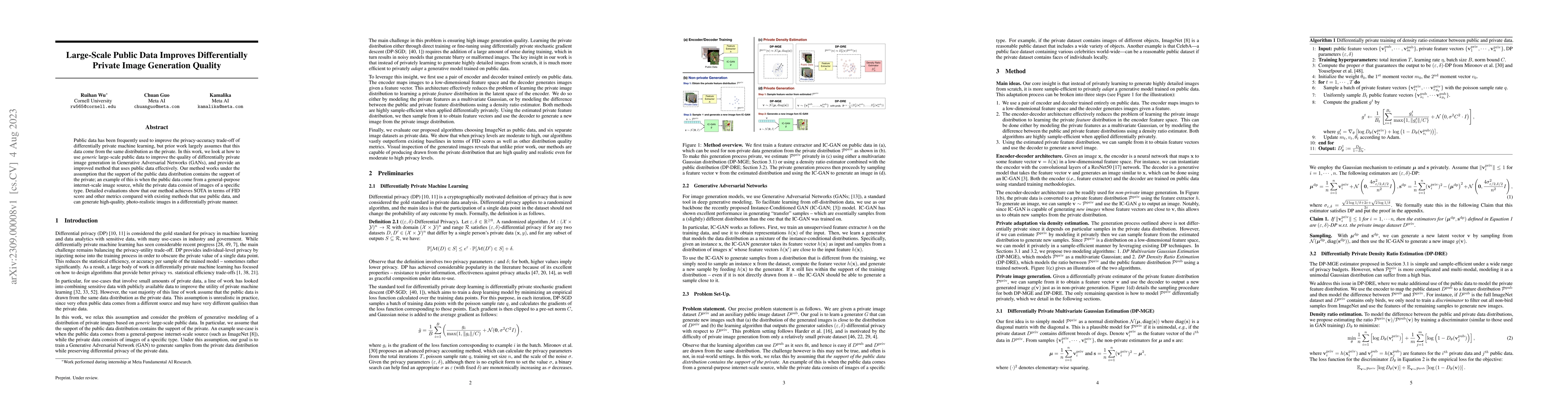 Thumbnail for Large-Scale Public Data Improves Differentially Private Image Generation
  Quality
