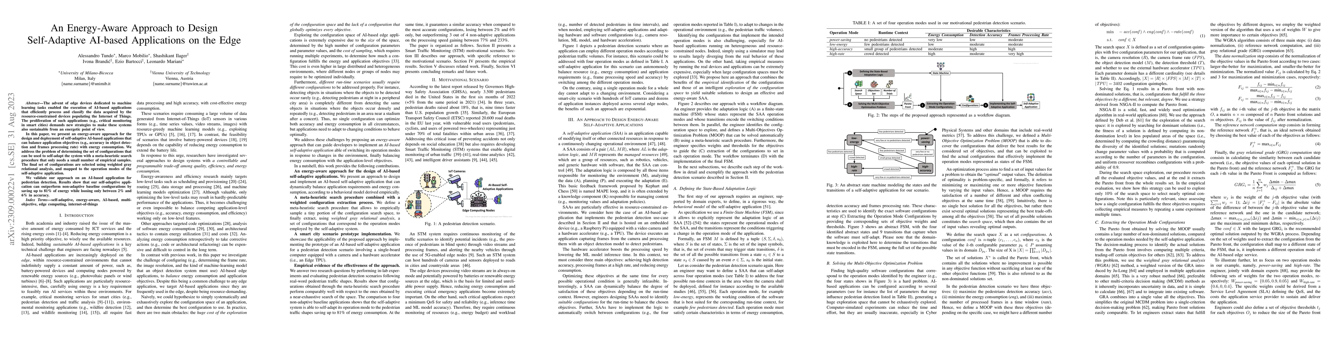 Thumbnail for An Energy-Aware Approach to Design Self-Adaptive AI-based Applications
  on the Edge