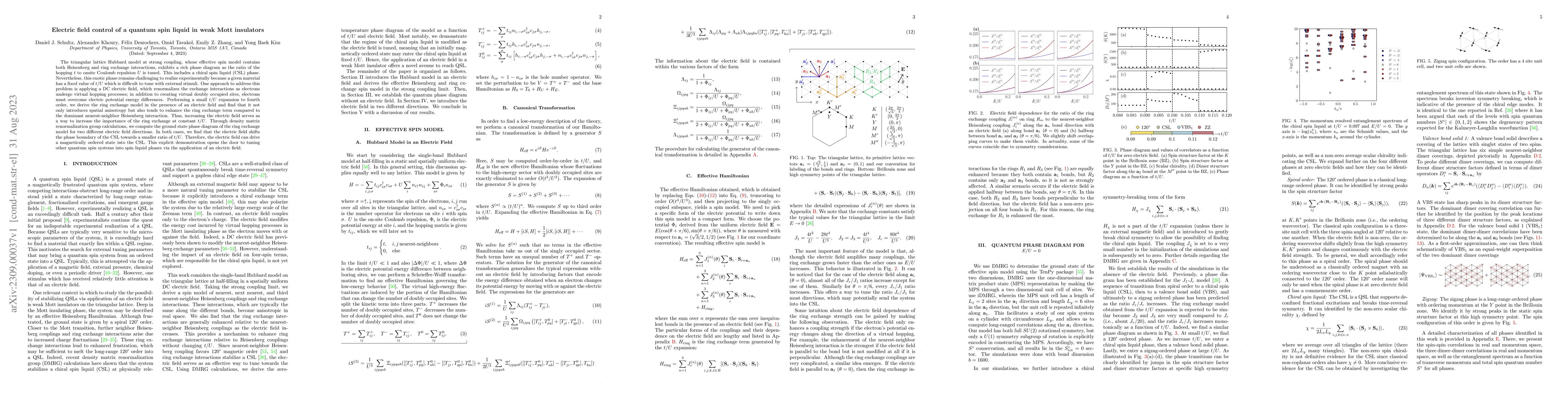 Thumbnail for Electric field control of a quantum spin liquid in weak Mott insulators