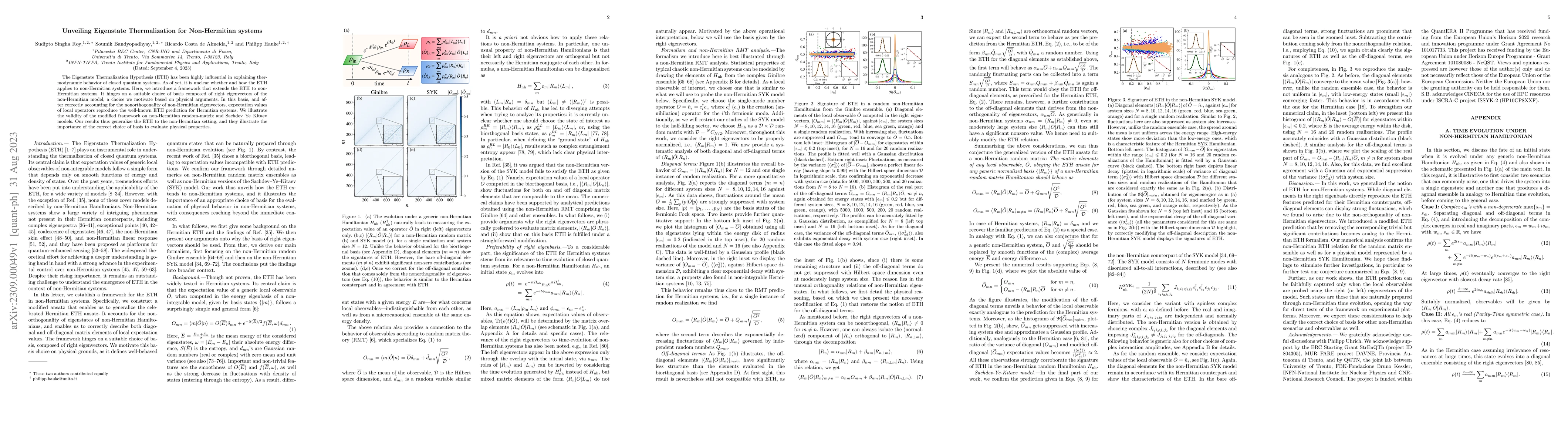 Thumbnail for Unveiling Eigenstate Thermalization for Non-Hermitian systems