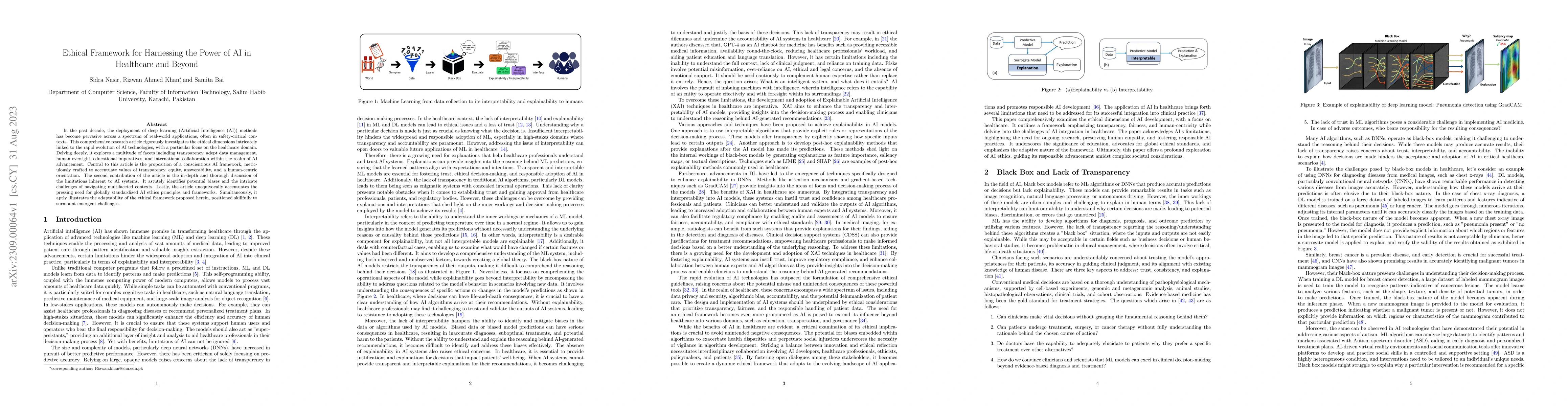 Thumbnail for Ethical Framework for Harnessing the Power of AI in Healthcare and
  Beyond