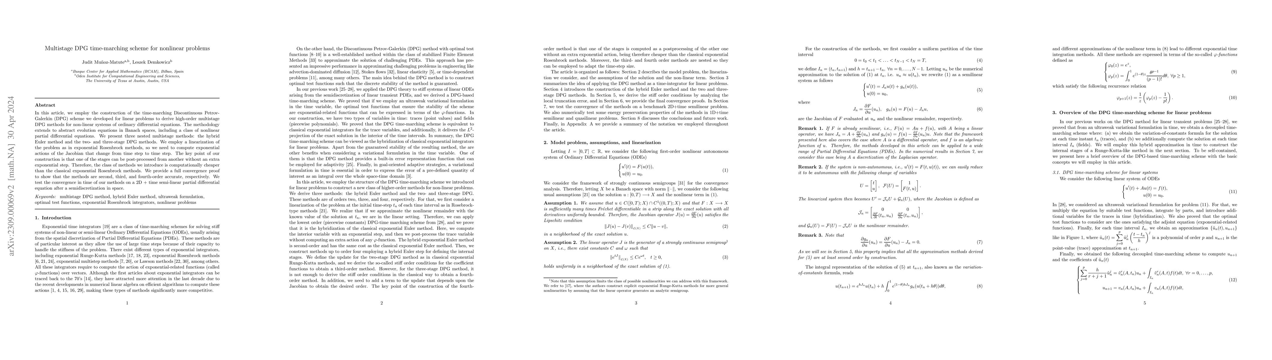 Thumbnail for Multistage DPG time-marching scheme for nonlinear problems