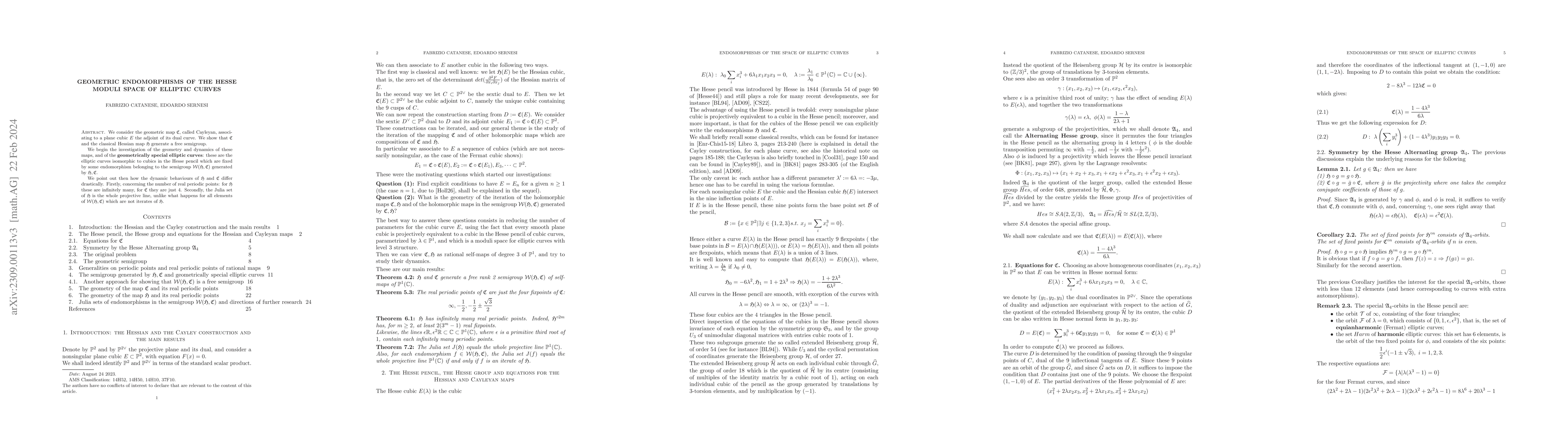 Thumbnail for Geometric Endomorphisms of the Hesse moduli space of elliptic curves