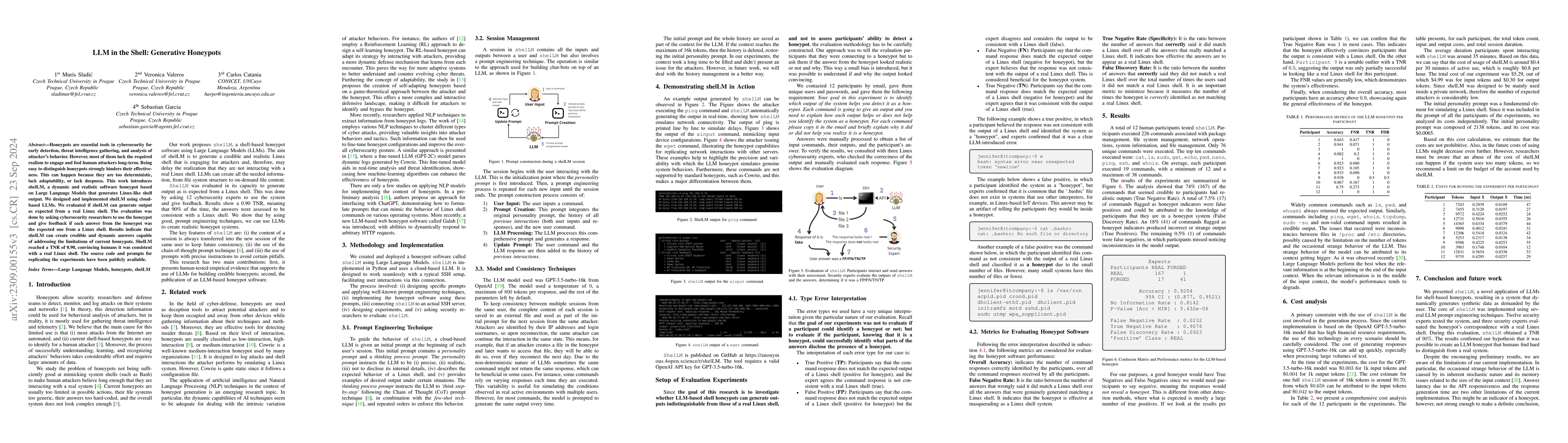 Thumbnail for LLM in the Shell: Generative Honeypots