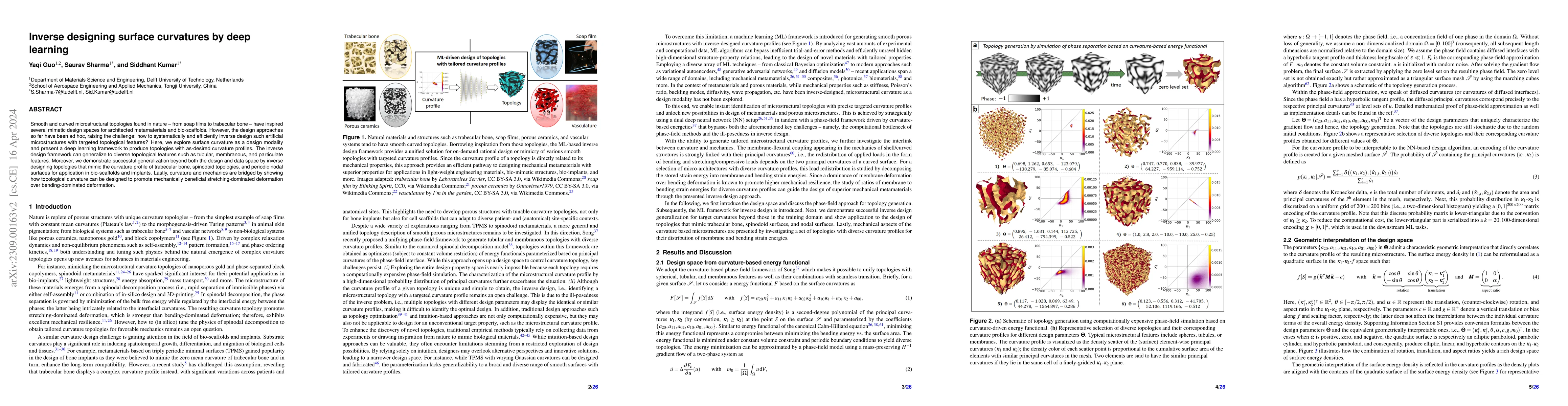 Thumbnail for Inverse designing surface curvatures by deep learning